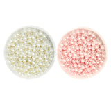 Maxbell 1000 Pieces 6mm Round Imitation Pearl Loose Spacer Beads DIY Jewelry Crafts