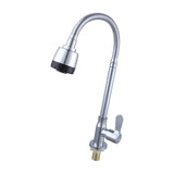 Maxbell Single Cold Water Faucet Practical Stainless Steel for Bathroom Home Kitchen No Wall Mounted