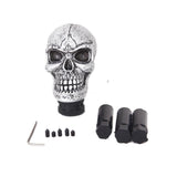 Maxbell Silver Aluminium Alloy Skull Universal Car Truck Manual Gear Shift Knob - Aladdin Shoppers