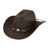 Maxbell Western Cowboy Hat for Women Men Fedora Hat for Outdoor Performance Carnival Style C