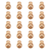 Maxbell 20 Pieces Metal Cord Locks Wear Resistance Drawstring Luggage Spring Stopper Gold