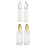 Maxbell 4Pcs 30ml Glass Perfume Empty Bottle Atomizer Pump Sprayer Refillable Travel