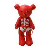 Maxbell Skeleton Bear Backpack Gothic Shoulder Bag for Travel Shopping