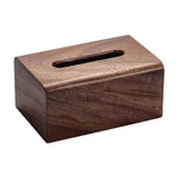 Maxbell Tissue Box Wooden Facial Paper Holder Rectangular for Office Countertop Desk 19x13x9cm