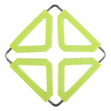 Kitchen Trivet Mat Adjustable Stainless Steel Silicone Pot Holder Table Pad Green