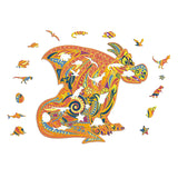 Maxbell Maxbell Unique Wooden Jigsaw Puzzles Gift For Adults Kids Interactive Toy Dragon S