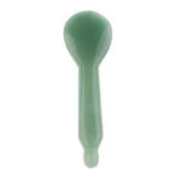 Maxbell 2 Pieces Jade Stone Guasha Board Chinese Gua Sha Scraping Face Massage Tool