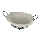 Maxbell Bread Basket Iron Vegetable Baskets for Dining Table Cabinet Kitchen Counter Black