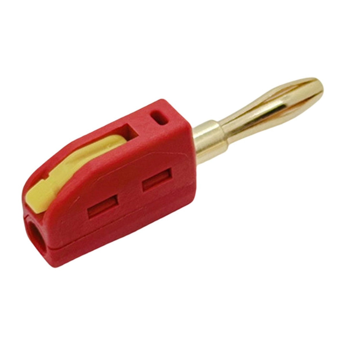Maxbell 4mm Banana Plug Solderless Adapter for Speaker Wire Wall Plate Sound Systems Red