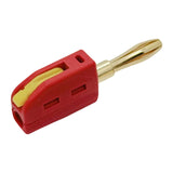 Maxbell 4mm Banana Plug Solderless Adapter for Speaker Wire Wall Plate Sound Systems Red