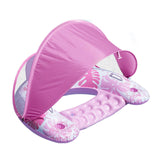 Maxbell Inflatable Pool Float with Large Canopy Float Bed for Water Funs Party Travel pink
