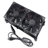 Maxbell Computer Case Fan DIY Cooling Ventilation Exhaust Fan 5V for Wireless Router