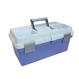 Maxbell Portable Storage Box Organizer Toolbox 16inch Large Capacity for Office Home Blue