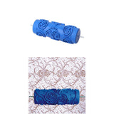 Maxbell 2pcs 5.9" Wall Painting Roller Home Decoration Machine Empaistic Flower Pattern