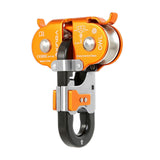 Maxbell Maxbell 22KN Zip Line Cable Trolley Fast Speed Dual Pulley Rigging System Orange