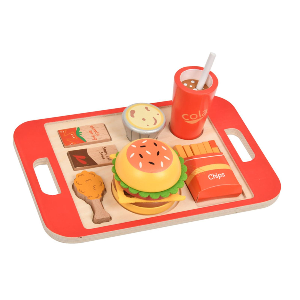 Maxbell Burger Stacking Toy Simulation Kitchen Toy Set for 3 4 5 Years Old Baby Kids