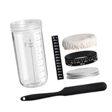 Maxbell Sourdough Starter Kit Tool Glass Measuring Cup for Coffee Kitchen Bakery 1000ml