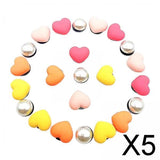 Maxbell 5xBeach Bag Accessories Charms Heart Charm Inserts for Festival Summer Outdoor Style A