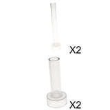 Maxbell 4pcs Plastic Round Church Top Candle Molds Mould for DIY Candle Making