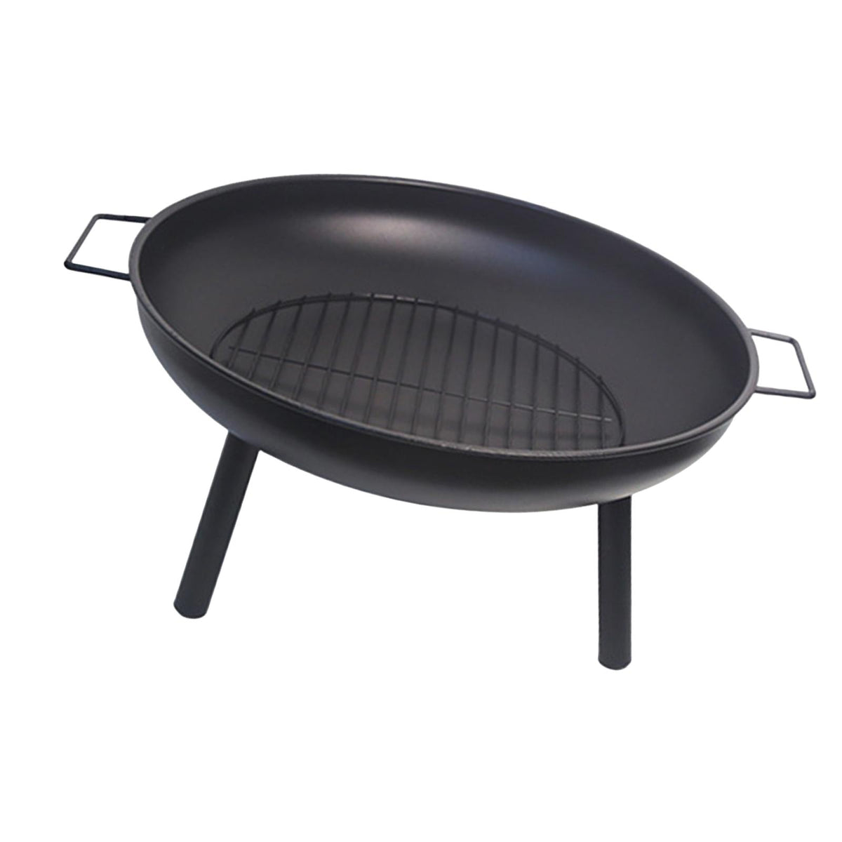 Maxbell Firepit Round for Wood Burning Campfire Stand for Barbecue Outdoor Traveling