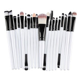 Maxbell 4x20 Pcs/Set Professional Make up Brush Set Beauty Cosmetic Tool White Black