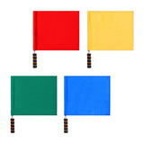 4x Referee Flags Fair Game Flag Hand Flags for Campus Games Traffic Football