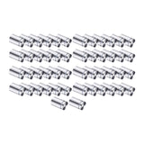 Maxbell 50Pcs Sign Standoff Screws Accessory Advertising Screws for Picture Displays Silvery