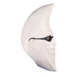Maxbell Moon Man Mask Latex Mask Trick Head Cover for Dressing up Festive Masquerade