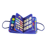 Maxbell Activity Developing Sensory Board Activity Board for 2 3 4 Year Old Children Blue
