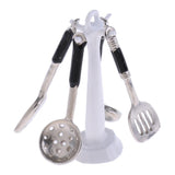 Maxbell 1:12 Dollhouse Miniature Kitchen Gas   Burner & Cooker Utensils Tool Set