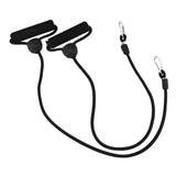 Maxbell Stepper Resistance Bands 1 Pair Practical Premium Portable Fitness Equipment Black