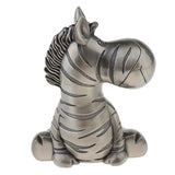 Creative Money Box Zebra Animal Piggy Bank Coins Saving Pot - Antique Silver - Aladdin Shoppers