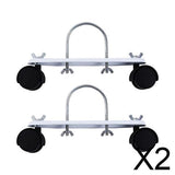 Maxbell 2x1 Pair Electric Heating Oil Heater Support Holder Replace Parts Replacements Black Wheel