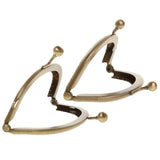 Maxbell 2Pcs Sew in Coin Bag Purse Metal Frame Handbag Clasp Fastening 8.5cm 10.5cm
