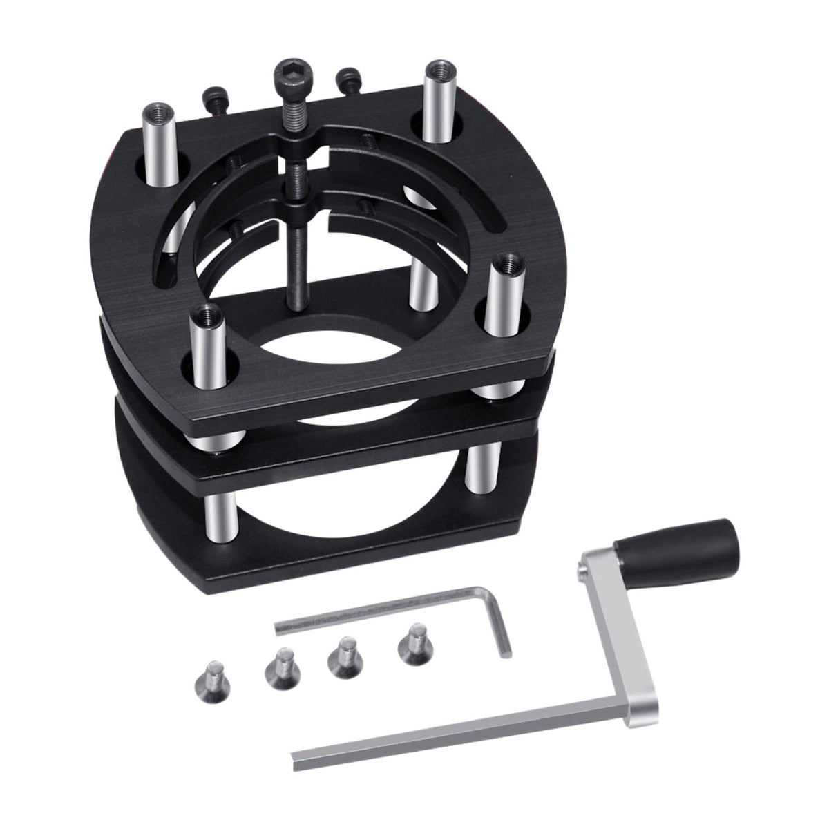 Maxbell Router Lift 4 Jaw Clamping for Trimming Machine Practical Woodworking Tool