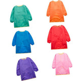 Maxbell 6 Color Polyester Fiber Waterproof Fabric Apron Children Long Sleeve Smock L - Aladdin Shoppers