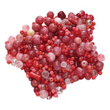 Maxbell Beads for Jewelry Making Kit Glass DIY Jewelry Supplies for Earring Necklace Red