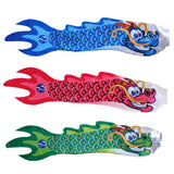 Maxbell 3Pieces Chinese Dragon Flag Outdoor Windsock Carp Streamer Hanging Decor