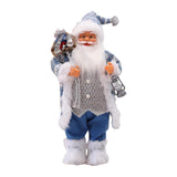 Maxbell Santa Claus Figurine Collectible Christmas Doll for Holiday Office Fireplace