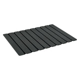 Maxbell Stone Bath Mat Compact Quick Drying Accessory for Entryway Countertop Indoor Black