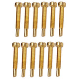 Maxbell 12 Sets Electric Guitar Humbucker Polepiece Mounting Screws Golden + Black