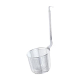Maxbell Pasta Noodle Strainer Portable Frying Food Basket for Pasta Barbecue Kitchen argent