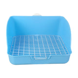 Maxbell Rabbit Litter Box for Cage Bedpan Potty Trainer for Rats Small Animals Bunny Blue