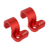 Maxbell 2 Pieces Rear Brake Hose Guide Clamp Sturdy for Cars XR600 XR650 XR400R Red