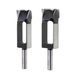 Maxbell 2 Pieces Tapered Snug Plug Cutters 13MM 1/2 Inch Shank 25mm + 30mm