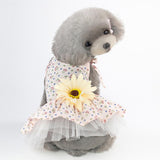 Maxbell Maxbell 1 Pc Puppy Dog Princess Dress Wedding Clothe Small Dog Summer Skirt Yellow S