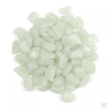 Maxbell 200 Glow in the Dark Blue Pebbles Gravel Stone Cobbles for Walkway Garden Night