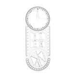 Maxbell Maxbell Geometric Ruler Math Teaching Draft Ruler for School Office Supplies Student