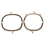 Maxbell 16.5/20cm Metal Frame Kiss Clasp Lock Handle Arch for Handbag Purse Bronze