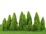 Maxbell 40pcs Tower Shaped Trees Model Train Railway Scenery Layout 1:50-400 HO N Z